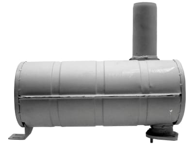 Schalldämpfer waagrecht, für John Deere 3100, 3110, 3200, 3210, 3300, 3310, 3400, 3410, Renault Ceres, Cergos Schalldämpfer waagrecht, für John Deere 3100, 3110, 3200, 3210, 3300, 3310, 3400, 3410, Renault Ceres, Cergos