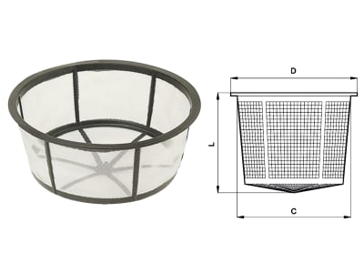 Agrotop Korbfilter 18 M, C 380 mm x D 400 mm x L 275 mm, 005300130