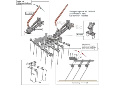 Industriehof® Striegelzinken 420 x 10 mm für Bourgault, 10.ST-ST-6