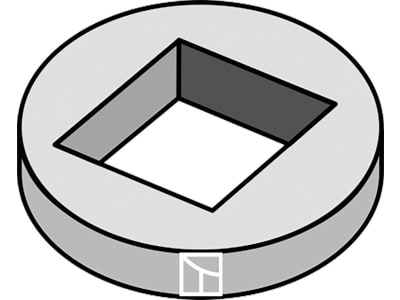 Industriehof® Reduzierscheibe für Vierkantwelle 28 x 28 mm, 31-0075, 31-0075 Industriehof® Reduzierscheibe für Vierkantwelle 28 x 28 mm, 31-0075, 31-0075