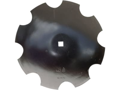 NIAUX 200 Eggenscheibe 510 x 4 mm, ZB Vierkant, 28 x 28 mm, gewölbt, gezahnt, für Doublet-Record, Frost, Kverneland, 31-220FG-10370 NIAUX 200 Eggenscheibe 510 x 4 mm, ZB Vierkant, 28 x 28 mm, gewölbt, gezahnt, für Doublet-Record, Frost, Kverneland, 31-220FG-10370