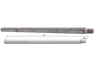 Industriehof® Vierkantwelle 40 mm, für Scheibeneggen Industriehof® Vierkantwelle 40 mm, für Scheibeneggen