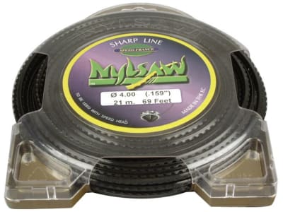 Mähfaden "Nylsaw" 4,0 mm/21 m 4-Kant, gezahnt, schwarz, Donut