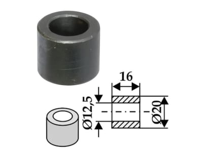 Industriehof® Buchse 16 x 3,75 mm, Ø innen 12,5 mm, Ø außen 20 mm, für Dücker, 63-DÜC-906 Industriehof® Buchse 16 x 3,75 mm, Ø innen 12,5 mm, Ø außen 20 mm, für Dücker, 63-DÜC-906