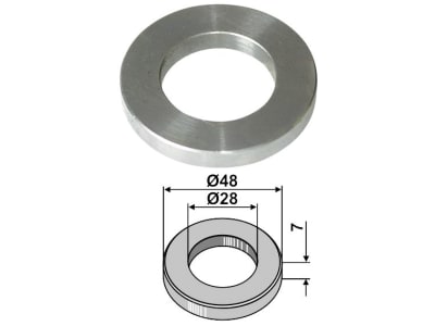 Industriehof® Scheibe 28 x 48 x 7 mm für Vigolo, 63-VIG-901 Industriehof® Scheibe 28 x 48 x 7 mm für Vigolo, 63-VIG-901