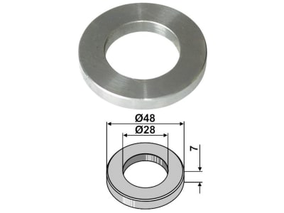 Industriehof® Scheibe 28 x 48 x 7 mm für Vigolo, 63-VIG-901