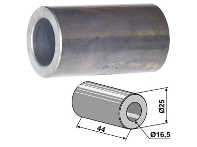 Industriehof® Buchse 44 x 4,25 mm, Ø innen 16,5 mm, Ø außen 25 mm, für Ferri, 63-ZZZ-23 Industriehof® Buchse 44 x 4,25 mm, Ø innen 16,5 mm, Ø außen 25 mm, für Ferri, 63-ZZZ-23