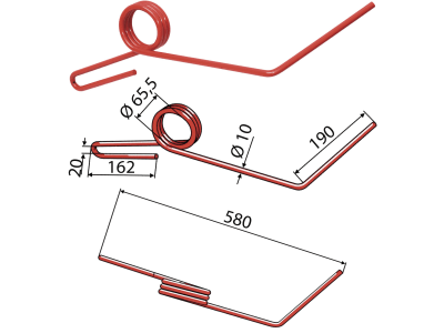 Industriehof® Striegelzinken 580 x 10 mm für Hassia und Lemken Saatstriegel Saphir 7, Saphir 7-B, 10.ST-LE-08 Industriehof® Striegelzinken 580 x 10 mm für Hassia und Lemken Saatstriegel Saphir 7, Saphir 7-B, 10.ST-LE-08