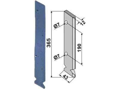 Industriehof® Säschar 365 x 43 mm für Fiona, 99.FI-03 Industriehof® Säschar 365 x 43 mm für Fiona, 99.FI-03