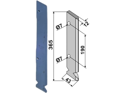 Industriehof® Säschar 365 x 43 mm für Fiona, 99.FI-03