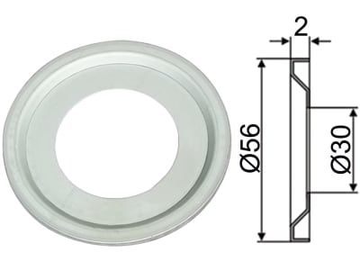 Industriehof® Nilosring Ø außen 56 mm, Ø innen 30 mm, Stärke 2 mm, für Väderstad, 99.VÄ-06 Industriehof® Nilosring Ø außen 56 mm, Ø innen 30 mm, Stärke 2 mm, für Väderstad, 99.VÄ-06