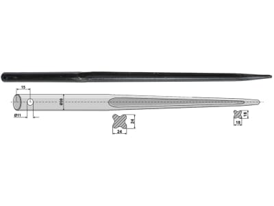 Industriehof® Frontladerzinken 760 mm, , spitz, gerade, für Mailleux, 18760 Industriehof® Frontladerzinken 760 mm, , spitz, gerade, für Mailleux, 18760