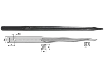 Industriehof® Frontladerzinken 1.000 mm, , spitz, gerade, für universal, 181014