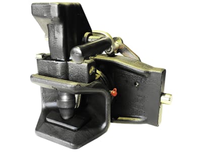 Walterscheid Zugmaul "KU2000/311NA5", automatisch mit Adapterplatte  311/22/30 mm, Ø Bolzen 32 mm, schwarz, für Traktor mit Anhängebock, 8004684