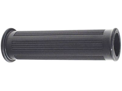 Handgriff beidseitig offen, 100 mm, Ø Rohr 21 – 22,5 mm, Wandstärke 3,25 mm, schwarz, Kunststoff Handgriff beidseitig offen, 100 mm, Ø Rohr 21 – 22,5 mm, Wandstärke 3,25 mm, schwarz, Kunststoff