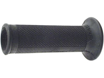 Handgriff beidseitig offen, 100 mm, Ø Rohr 24,5 – 28 mm, Wandstärke 2,75 mm, schwarz, Elastomer Handgriff beidseitig offen, 100 mm, Ø Rohr 24,5 – 28 mm, Wandstärke 2,75 mm, schwarz, Elastomer