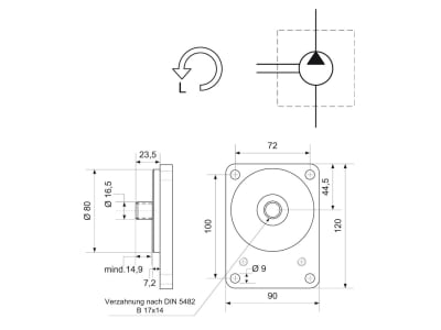 Hydraulikpumpe links einfach Fördermenge 22,5 cm³/U, für Fendt Farmer 310 S, Favorit 610 SL, 611 SL, 612 SL, 614 SL, 615 SL