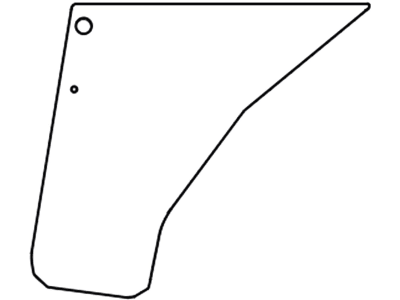 Türscheibe, grün, unten links/rechts, für Case IH CS48-CS75-Kabine CS, Steyr 942-970, M 942-970-Kabine M, CS48-75-Kabine CS, Kabine CS; M