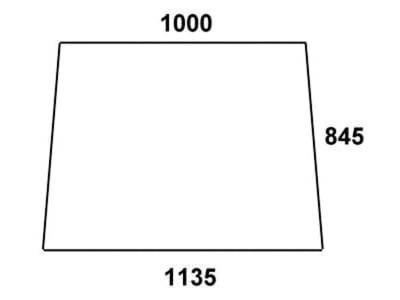 Frontscheibe, klar, für Fiat 580, 680, 780, 880-4, 980 Frontscheibe, klar, für Fiat 580, 680, 780, 880-4, 980