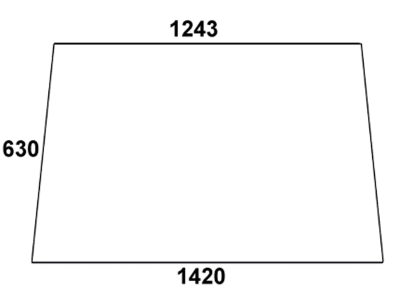 Heckscheibe, klar, oben, für Fendt Farmer 103, 104, 105, 106, 108 S, 5 S, Kabine Edscha Schwarwächter