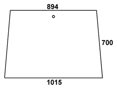 Frontscheibe, klar, für Fendt Farmer 103, 104, 105, 106, 108 S, Kabine Edscha Schwarwächter