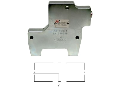 Endplatte, 154 x 137 x 22 mm für Bosch