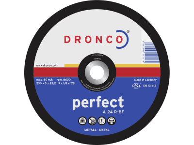 Dronco® Metall-Trennscheibe "A 24 R Perfect" 180 x 3 x 22,23 mm, gerade