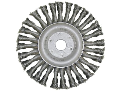 Dronco® Zopfbürste "RBZ" 115 mm, Scheibe, für leichte Entgrat- und Reinigungsanwendungen Dronco® Zopfbürste "RBZ" 115 mm, Scheibe, für leichte Entgrat- und Reinigungsanwendungen