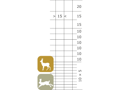 Attinger Wildzaun "160/20/15 L" 160 cm/50 m, 20 Horizontaldrähte, dickverzinkt