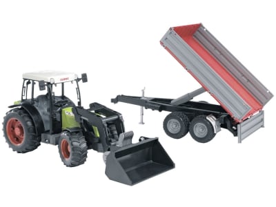 Bruder® Modell "Claas Traktor Nectis 267 F" mit Frontlader und Bordwandanhänger 1:16, 02112 Bruder® Modell "Claas Traktor Nectis 267 F" mit Frontlader und Bordwandanhänger 1:16, 02112