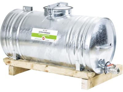 Growi® Wasserfass "BR" Stahl, feuerverzinkt, mit Holzkufen Growi® Wasserfass "BR" Stahl, feuerverzinkt, mit Holzkufen