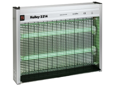 Halley Fliegenvernichter "2214" 2 x 20 W, grün, max. 300 m², Aluminiumgehäuse, IP 44, 299807 Halley Fliegenvernichter "2214" 2 x 20 W, grün, max. 300 m², Aluminiumgehäuse, IP 44, 299807