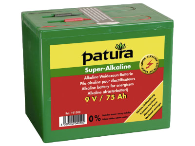 Patura Weidezaunbatterie "Super Alkaline" 9 V Alkali/Mangan (Alkaline), für Weidezaungeräte