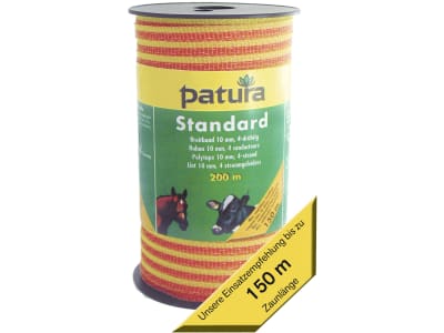 Patura Breitband "Standard" gelb; orange 10 mm/200 m, 184000