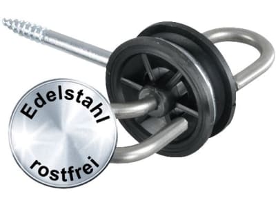 Patura Torgriffisolator mit Holzgewinde Edelstahl 4 St., 102704 Patura Torgriffisolator mit Holzgewinde Edelstahl 4 St., 102704
