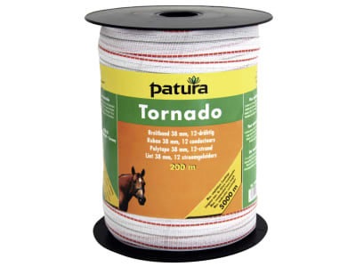 Patura Breitband "Tornado" weiß; orange 38 mm/200 m, 189001 Patura Breitband "Tornado" weiß; orange 38 mm/200 m, 189001