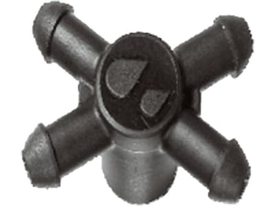 NETAFIM™ 4-fach Adapter für Tropfer mit Nippelauslass 1 Stück NETAFIM™ 4-fach Adapter für Tropfer mit Nippelauslass 1 Stück