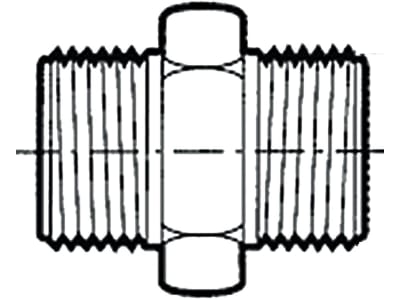 Agrotop Doppelnippel G 3/4" AG (BSP) für Hochdruckleitungsfilter "345", 14922