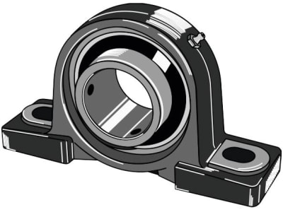 Industriehof® Stehlager "UCP 211" Ø innen 55 mm, 31-UCP211