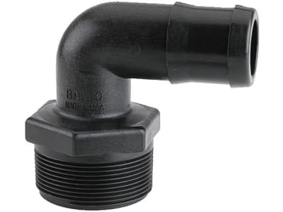 Agrotop Schlauchtülle 90 °, gebogen, mit Außengewinde NPT, 1 1/2" AG (NPT), 10332