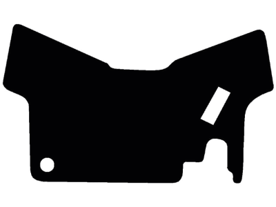 Fußmatte Velours schwarz, für Fendt Traktor Farmer 300 LSA, bis Bj. 93 Fußmatte Velours schwarz, für Fendt Traktor Farmer 300 LSA, bis Bj. 93