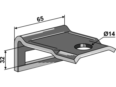 Industriehof® Zinkenhalter "C" für Kultizinken 45 x 10 mm, Passender Rahmen 50 x 12 mm für Dal-Bo, 1.445105