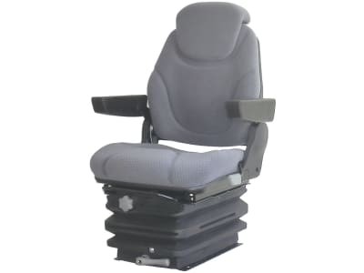 Traktorsitz "Qualitus 122M", mechanisch gefedert, Veloursstoff, grau Traktorsitz "Qualitus 122M", mechanisch gefedert, Veloursstoff, grau