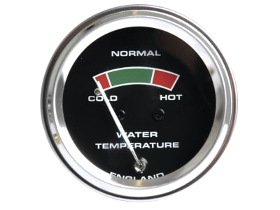 Temperaturanzeige Einbaumaß Ø 52 mm mit mechanischem Fühler (Kapillarrohr), für Kühlwasser für David Brown, Landini, Massey Ferguson, Volvo Temperaturanzeige Einbaumaß Ø 52 mm mit mechanischem Fühler (Kapillarrohr), für Kühlwasser für David Brown, Landini, Massey Ferguson, Volvo