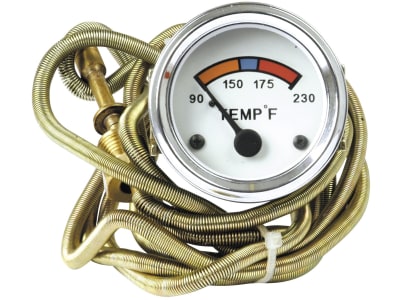 Temperaturanzeige Einbaumaß Ø 52 mm beleuchtet, für Kühlwasser für Ford New Holland Dexta, Super Dexta Temperaturanzeige Einbaumaß Ø 52 mm beleuchtet, für Kühlwasser für Ford New Holland Dexta, Super Dexta