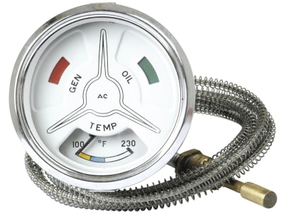 Temperaturanzeige Einbaumaß Ø 80 mm beleuchtet, für Kühlwasser für Ford New Holland Temperaturanzeige Einbaumaß Ø 80 mm beleuchtet, für Kühlwasser für Ford New Holland