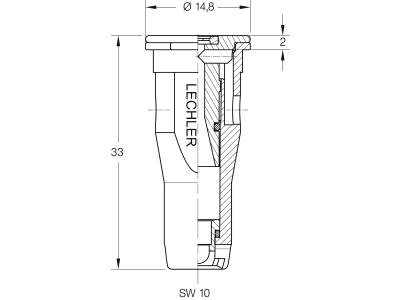 Lechler Air-Injektor Flachstrahldüse "ID3-C 120-03" Düsengröße 03, 120°, blau, Keramik, 6I2407C800002