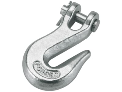 KERBL Greifhaken 1/4" mit Gabel und Bolzen, Tragkraft 850 kg, für 6 – 7 mm Kettenstärke, 12382