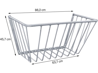 Patura Heuraufe B x H: 86,2/6,37 x 4,57 cm, feuerverzinkt, Wandmontage, für für Pferde, große Raufutterportionen, 332040 Patura Heuraufe B x H: 86,2/6,37 x 4,57 cm, feuerverzinkt, Wandmontage, für für Pferde, große Raufutterportionen, 332040