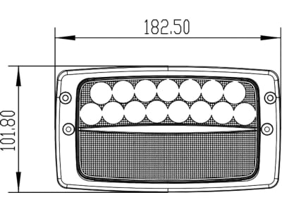 LED-Arbeitsscheinwerfer rechteckig, 2.670 lm, 10 – 30 V, 30 LEDs, für Traktor Case IH, Deutz-Fahr, Fendt, Massey Ferguson, Steyr